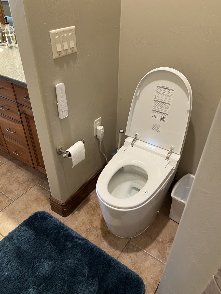 New smart toilet close up after Pro Works install