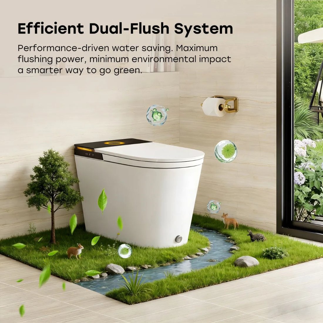 Horrow X70 smart toilet view 3